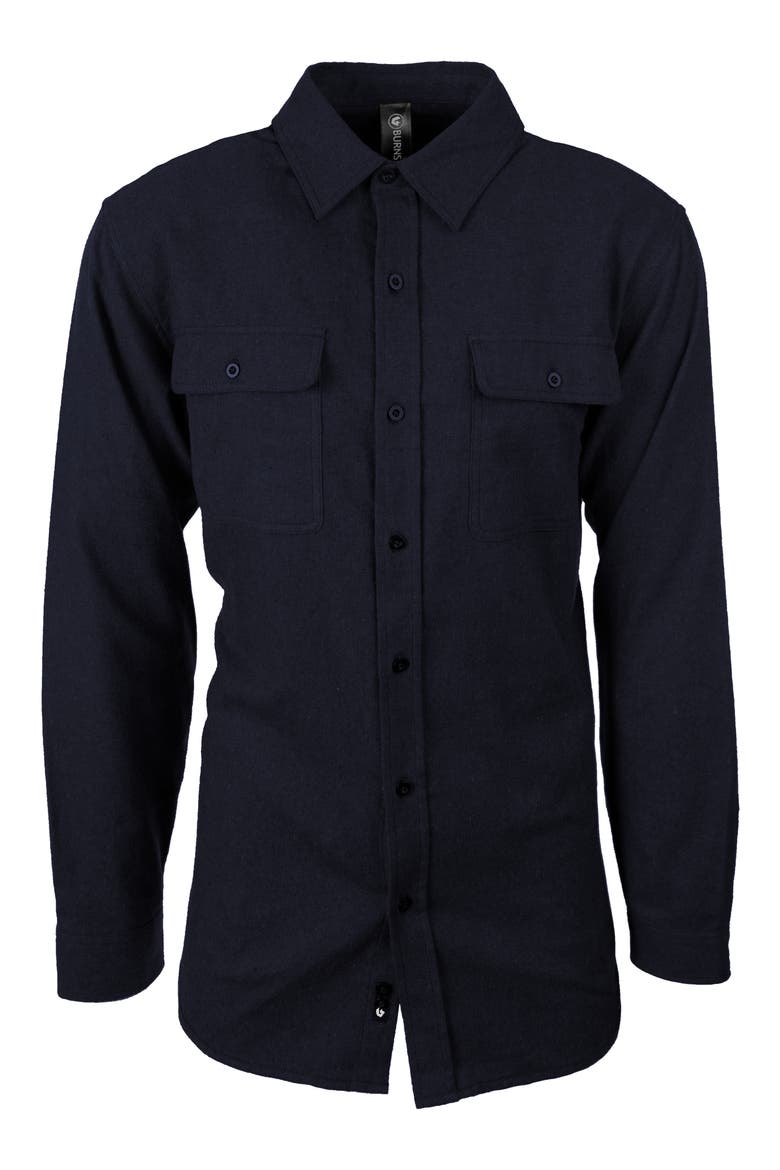 Yarn Dye Flannel Button-Up Shirt, Main, color, DENIM