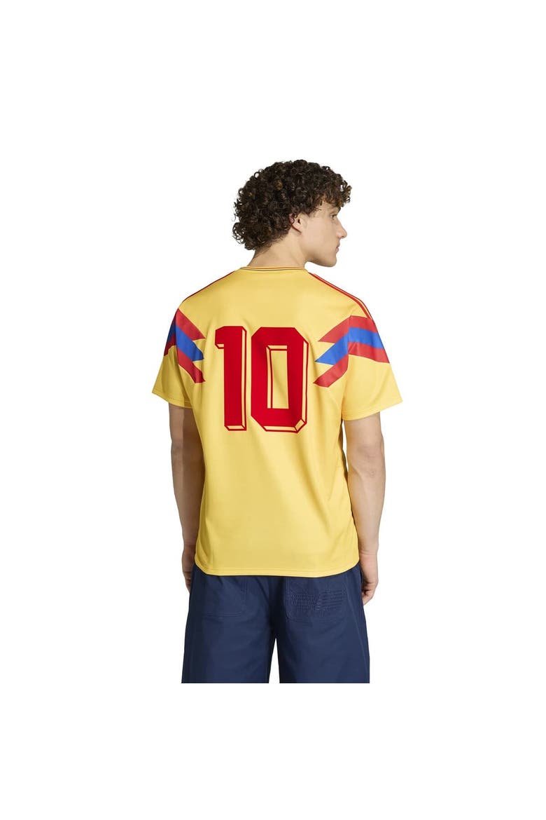 Men's adidas  Yellow Colombia National Team 1990 Bringback Home Jersey, Alternate, color, Yellow