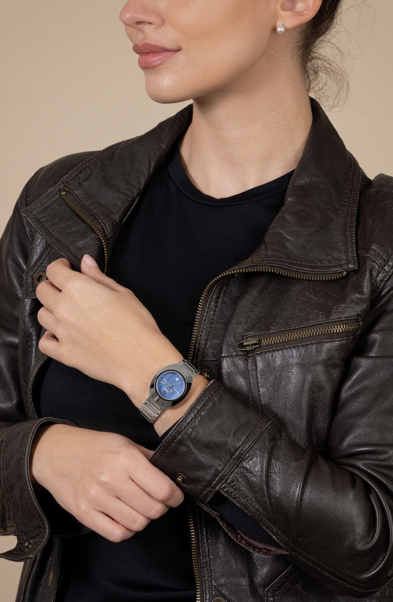 RADO DiaStar Original Automatic Bracelet Watch, 30mm, Alternate, color, Blue