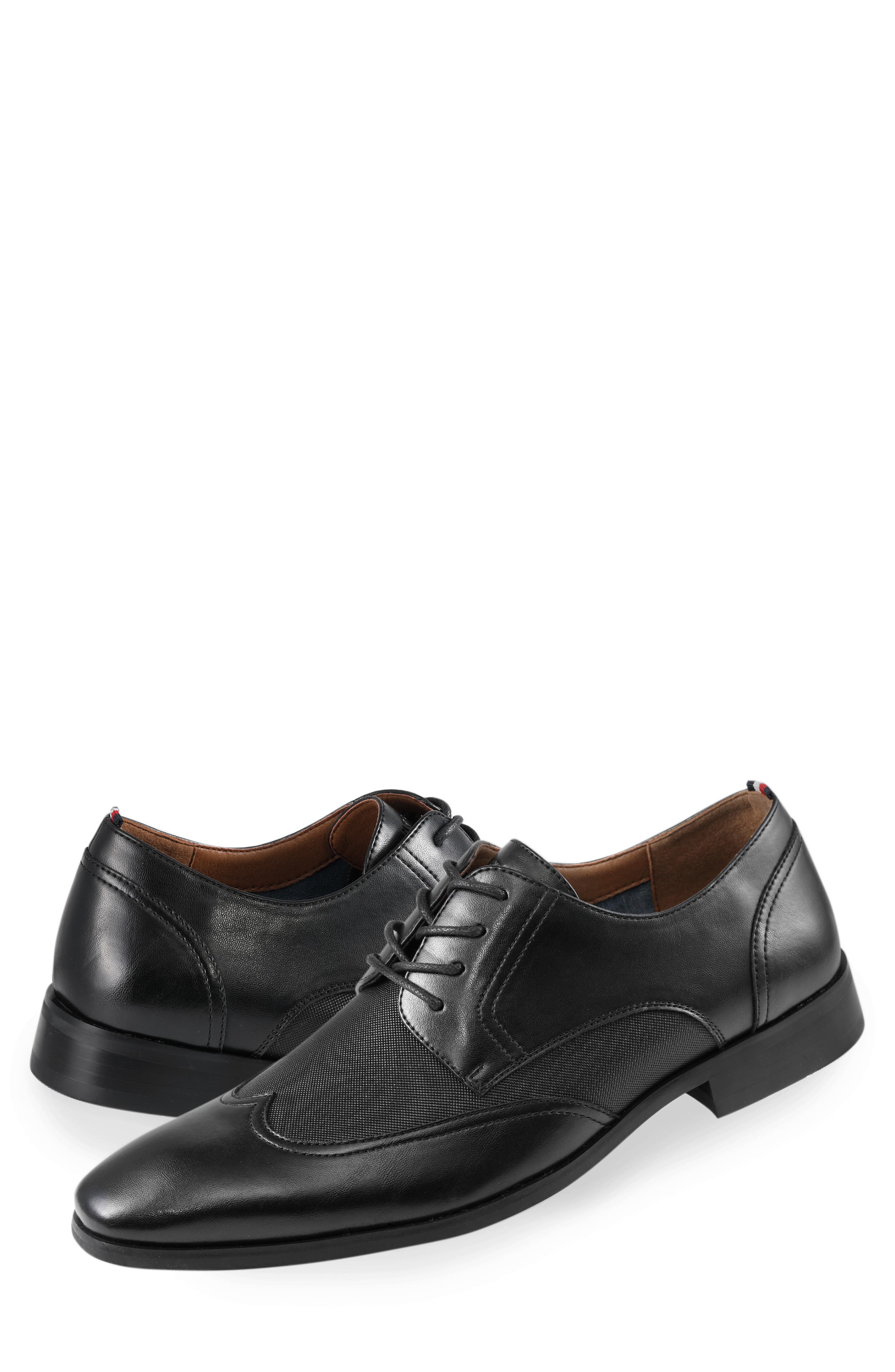 Tommy Hilfiger Sagent Wingtip Derby, Alternate, color, Black