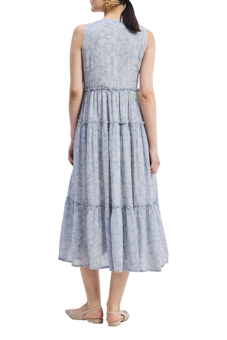 periwinkle linen dress Simple Life Linen-Blend Mini Dress in Dark Periwinkle