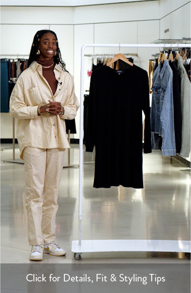 Long Sleeve Jersey Minidress, sales video thumbnail