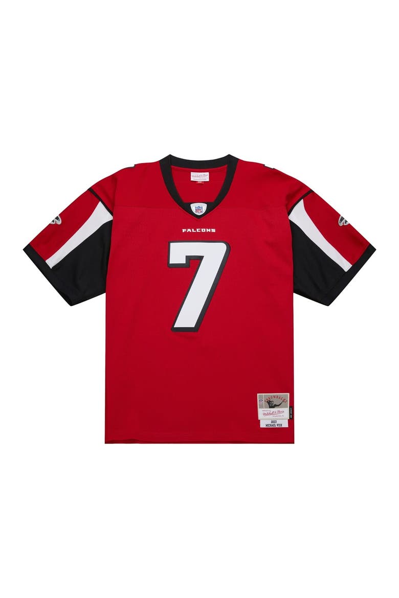 Men's Mitchell & Ness Michael Vick Red Atlanta Falcons 2003 Legacy Replica Jersey, Alternate, color, Red