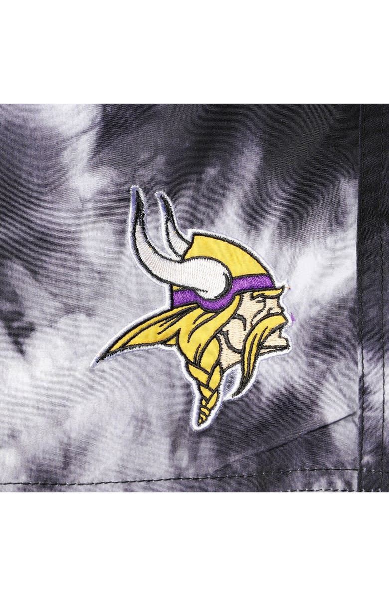 G-III SPORTS BY CARL BANKS Men's G-III Sports by Carl Banks Black Minnesota Vikings Splash Volley Swim Shorts, Alternate, color, 