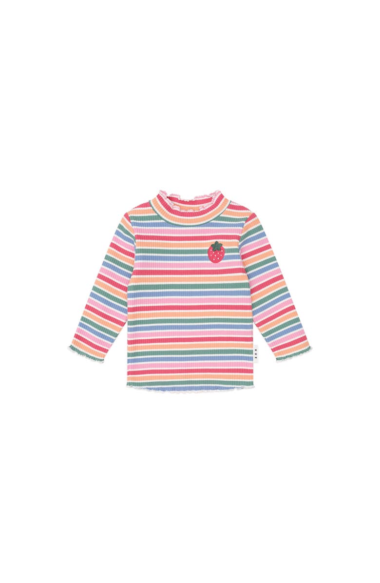 Huxbaby Tutti Frutti Stripe Rib Skivvy, Main, color, Multi