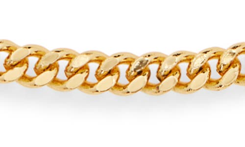 Argento Vivo Curb Chain Necklace & Bracelet Set In Gold