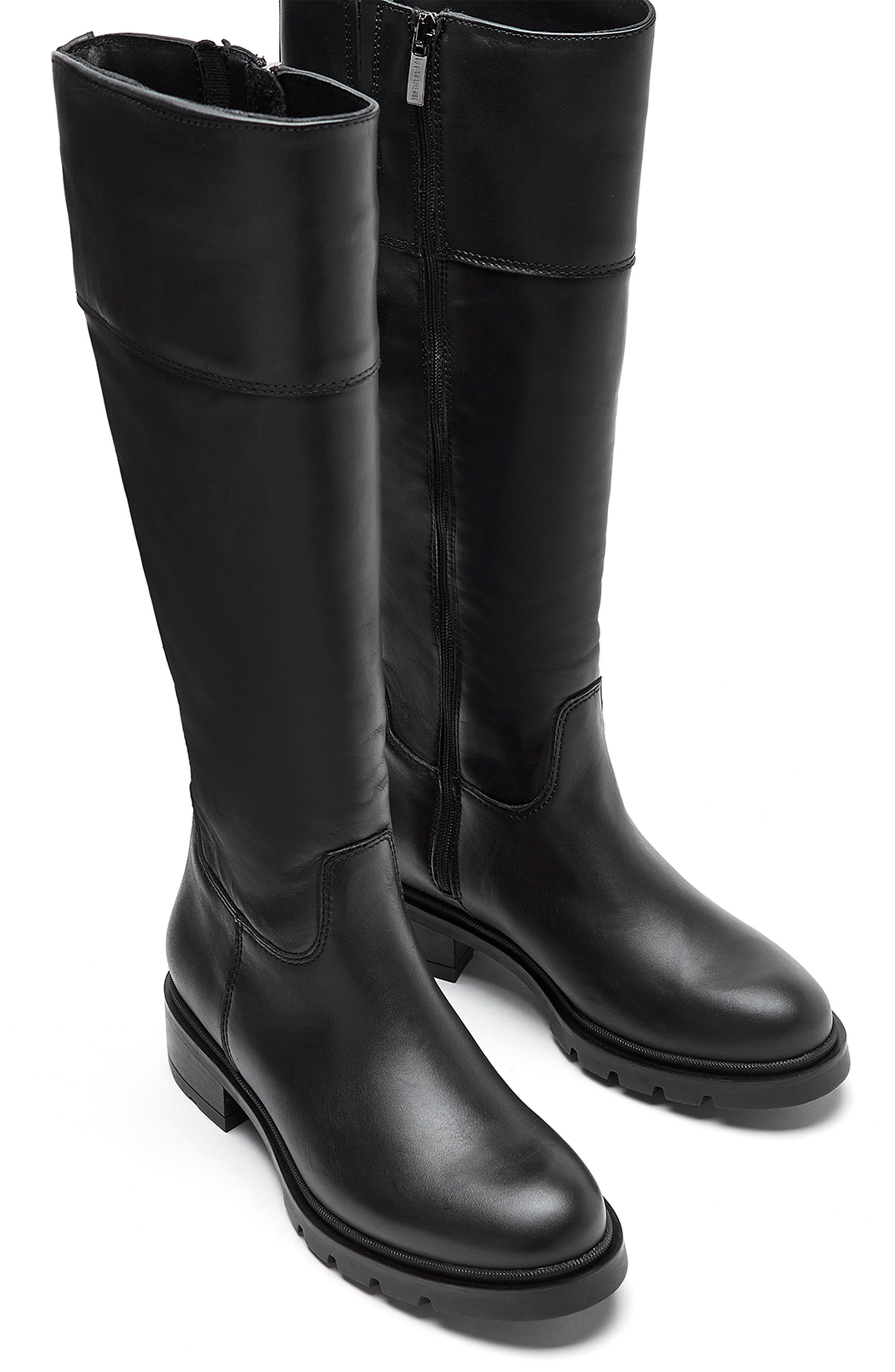 La Canadienne Scottie City Dry<sup
™</sup
 Waterproof Knee High Boot, Alternate, color, Black Leather