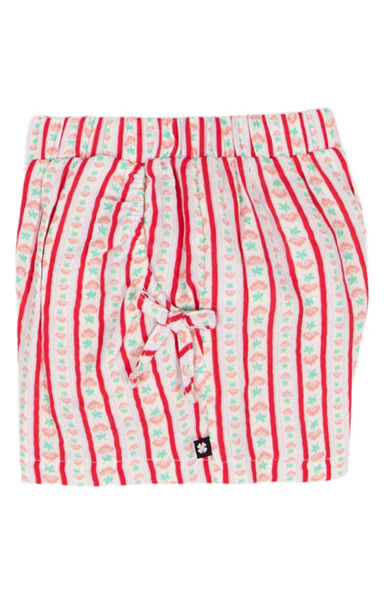 Lucky Brand Floral Cotton Tank & Shorts Set, Alternate, color, Red Stripe