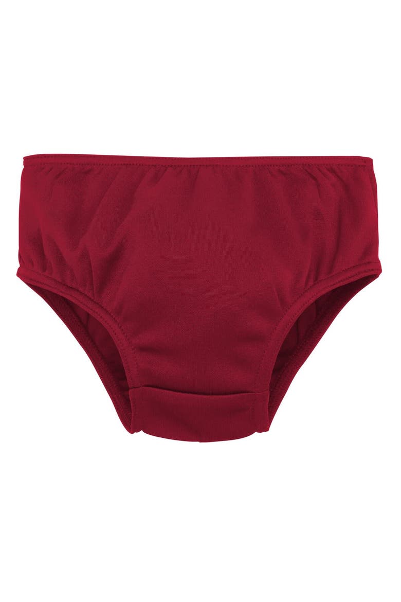 Girls Preschool Crimson Alabama Crimson Tide Two-Piece Cheer Captain Jumper Dress & Bloomers Set, Alternate, color, Crimson