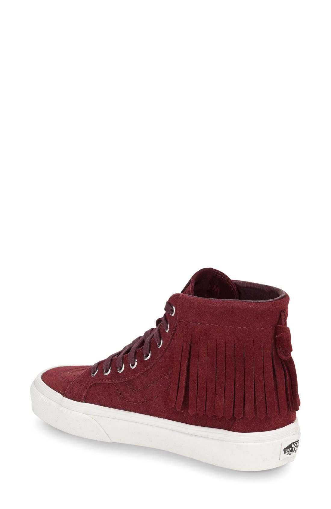 'Sk8-Hi' Moc Sneaker, Alternate, color, BURGUNDY SUEDE
