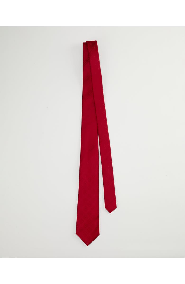 Knottery & Co Houndstooth Mosaic Silk Jacquard Tie, Alternate, color, Red