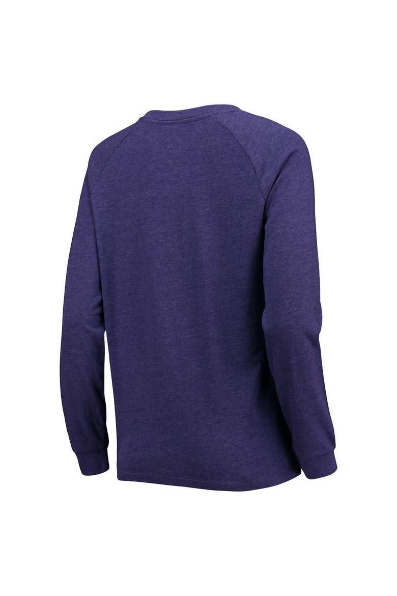 Women's Concepts Sport Purple/Gray LSU Tigers Raglan Long Sleeve T-Shirt & Shorts Sleep Set, Alternate, color, Purple