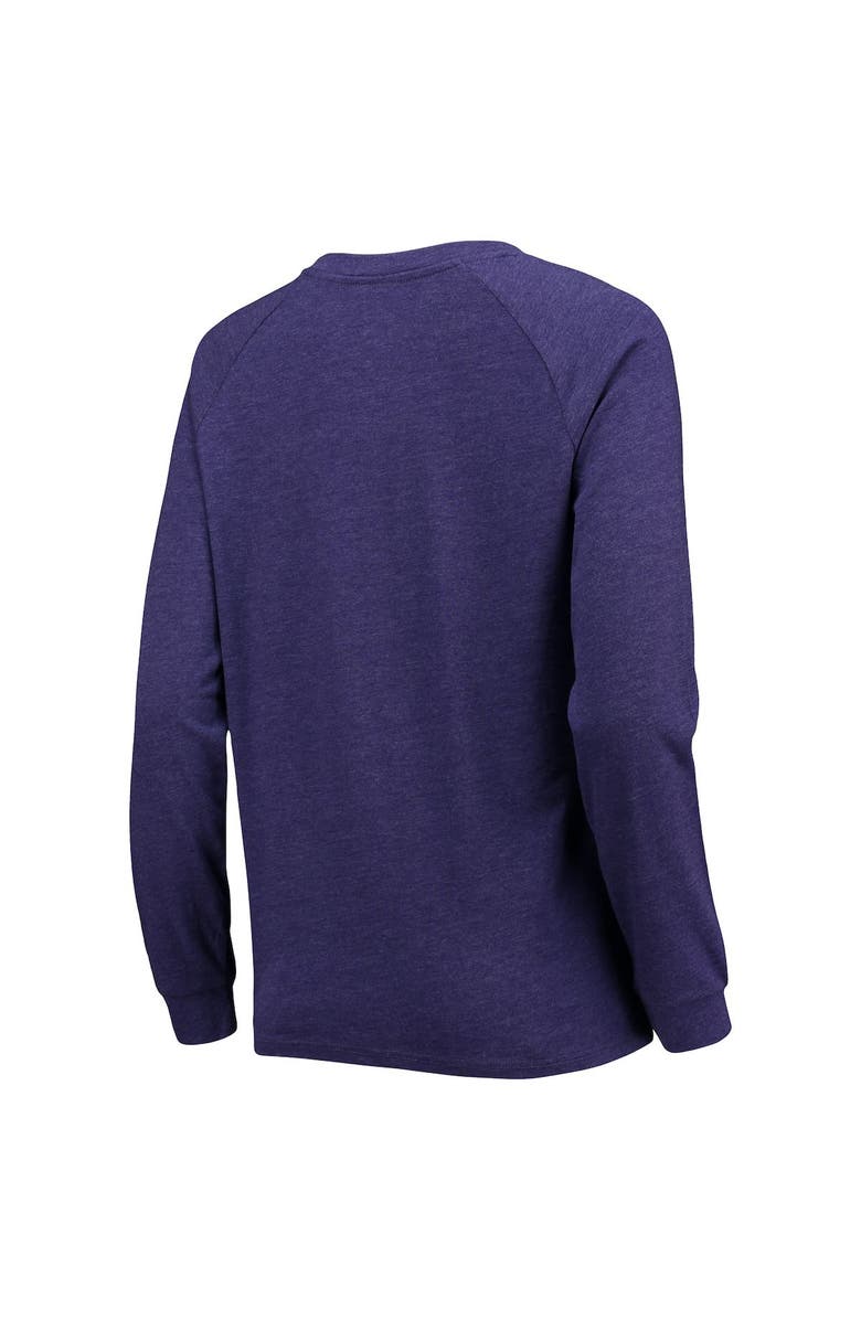 CONCEPTS SPORT Women's Concepts Sport Purple/Gray LSU Tigers Raglan Long Sleeve T-Shirt & Shorts Sleep Set, Alternate, color, 