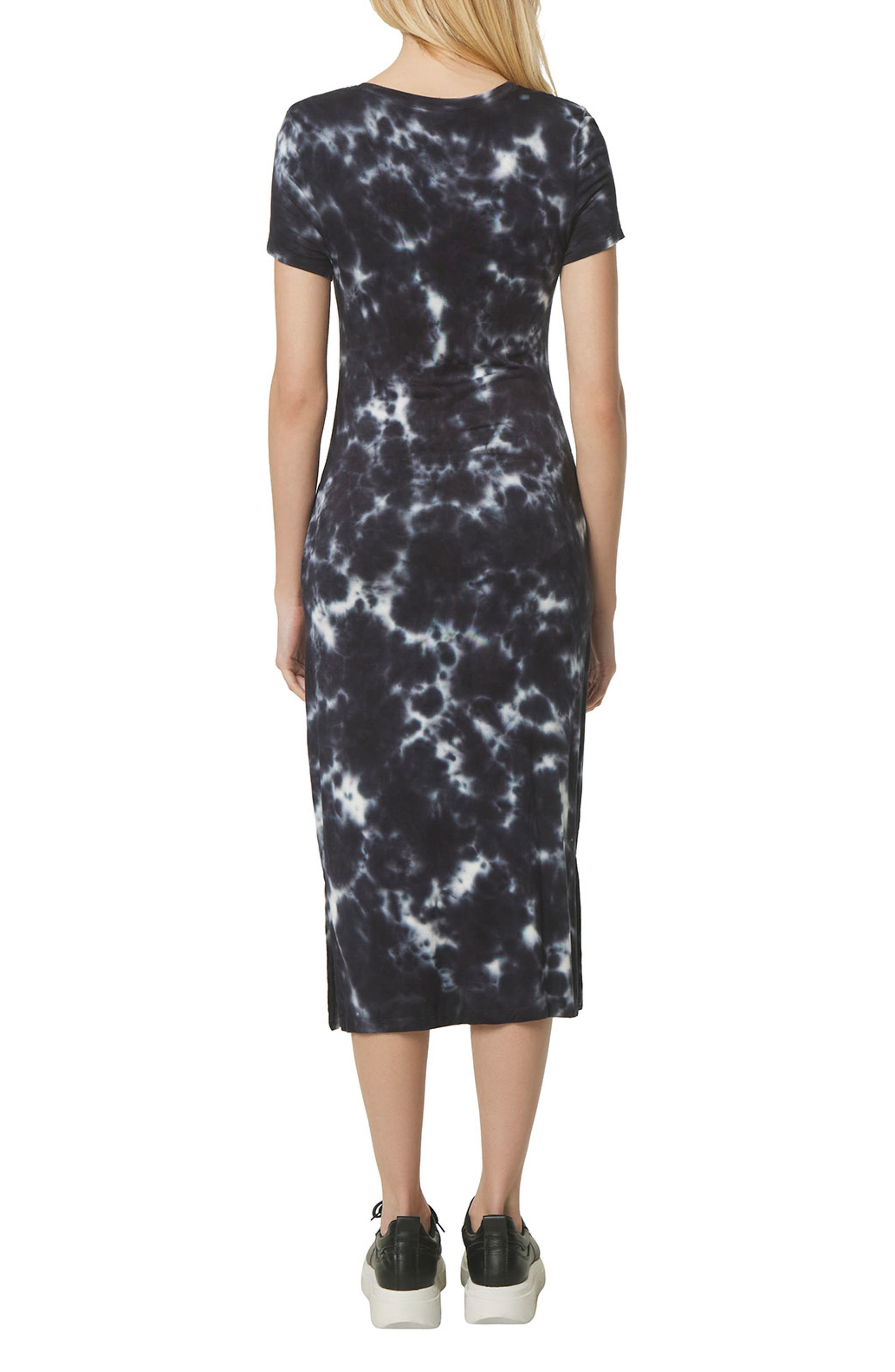 Marc New York Performance Short Sleeve Splotchy Tie Dye Midi Dress ...