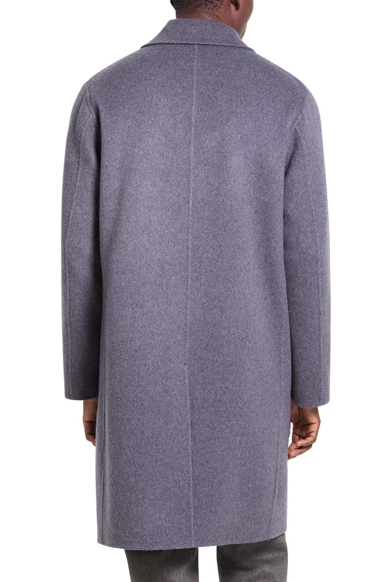 Wool & Cashmere Mac Coat, Alternate, color, CARBON MELANGE