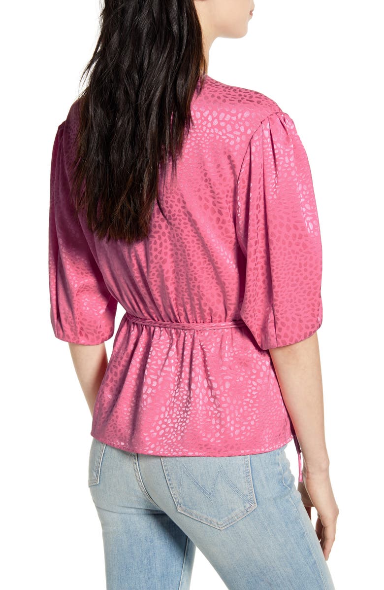 Rebecca Minkoff Mary Wrap Blouse, Alternate, color,