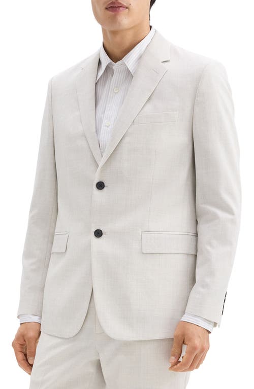 Theory Chambers Melange Solid Slim Fit Suit Jacket In Fog