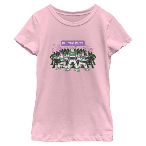 Girls Toy Story 5 All The Buzz Clones T Shirt