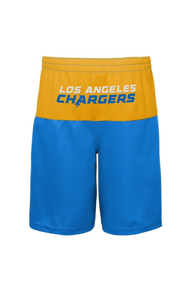 Outerstuff Youth Justin Herbert Powder Blue Los Angeles Chargers Name & Number Player Shorts, Alternate, color, Powder Blue