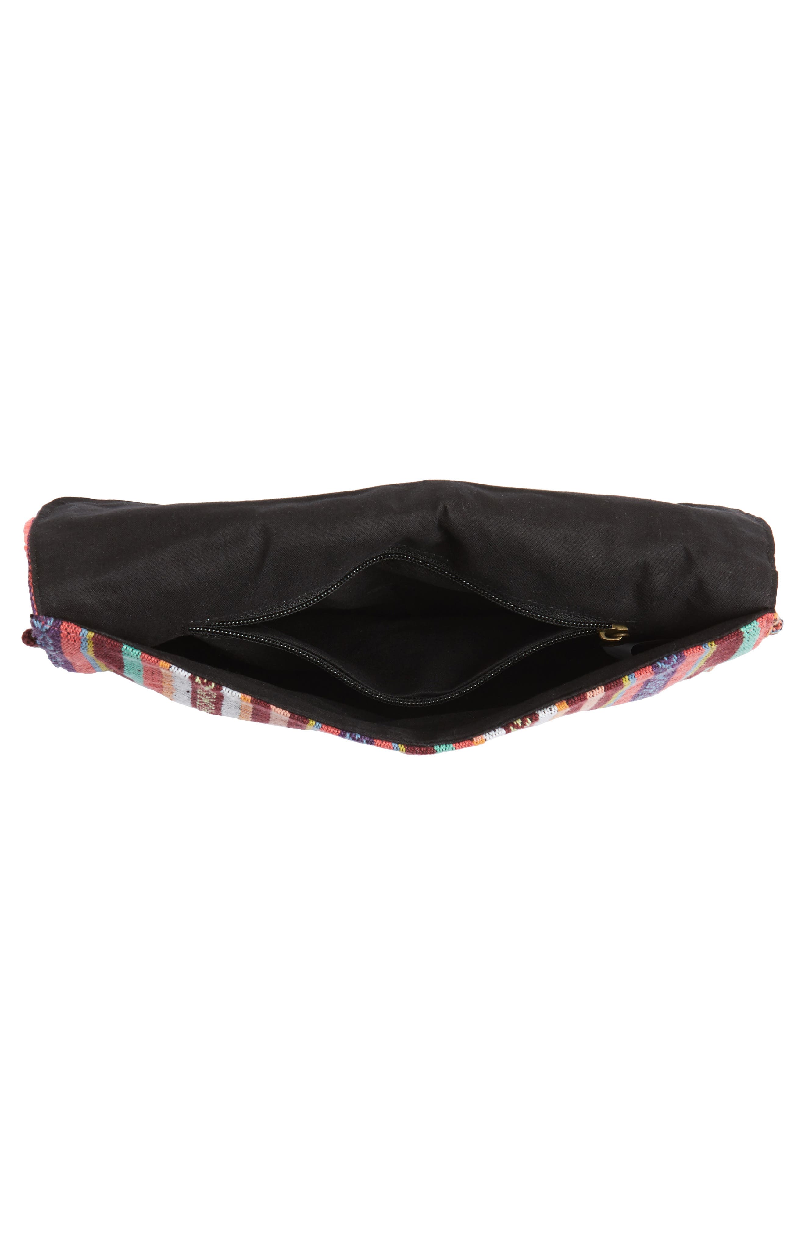 Steven by Steve Madden Jaura Beaded Envelope Clutch, Alternate, color, RED/ MULTI