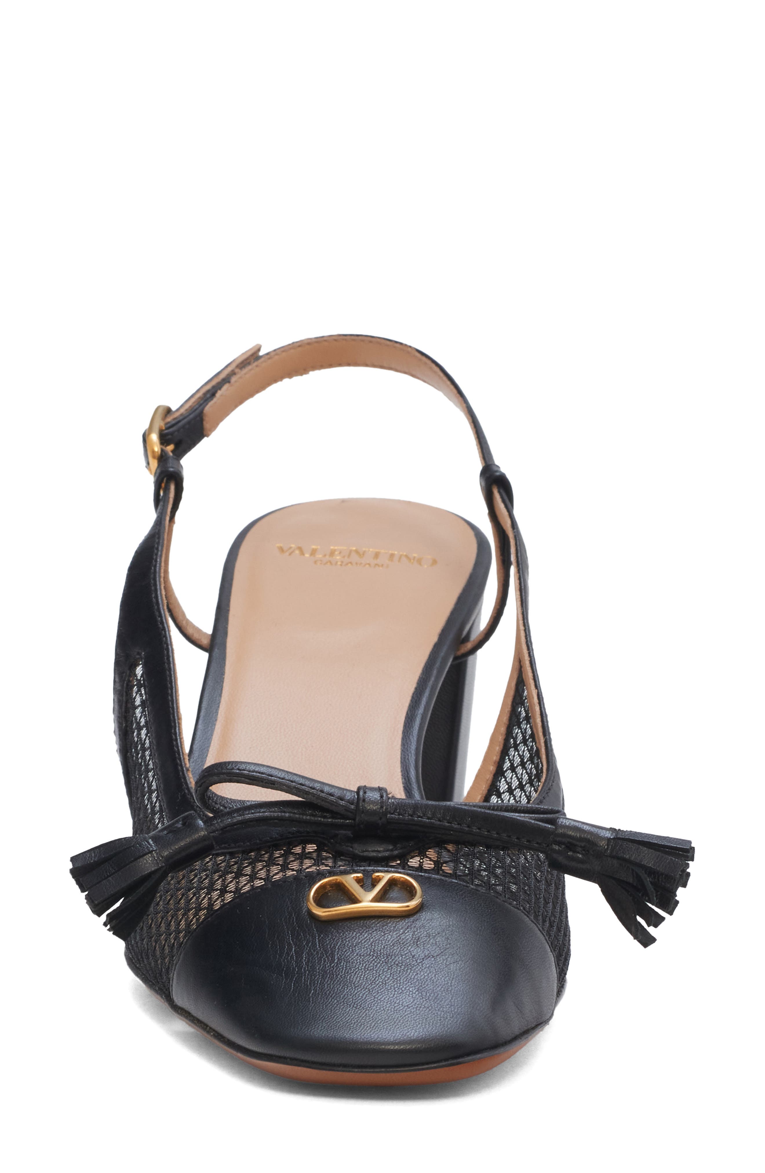 Valentino Garavani Valet Du Roi Slingback Pump, Alternate, color, Black
