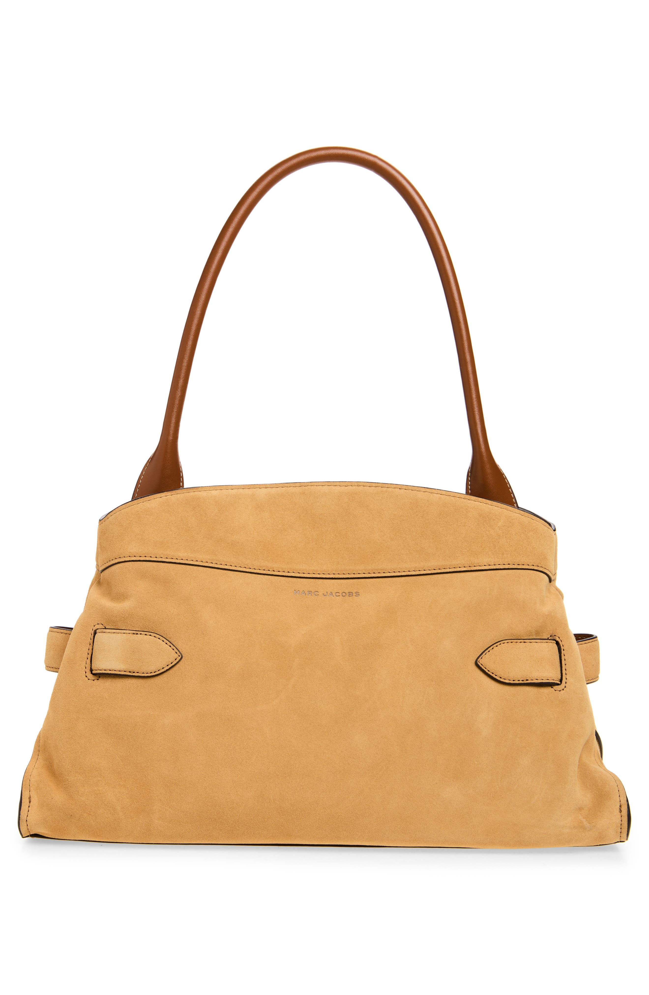 The Dakota Large Suede Satchel, Alternate, color, SAHARA