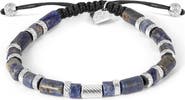 Thompson of London Sodalite Blue Tube Bead Friendship Bracelet