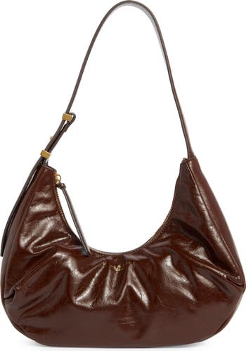 rag & bone Hudson Leather Hobo Bag | Nordstrom HOBO Vintage Grunge Distressed Rich Brown 100% Genuine Leather Shoulder Bag main image 0