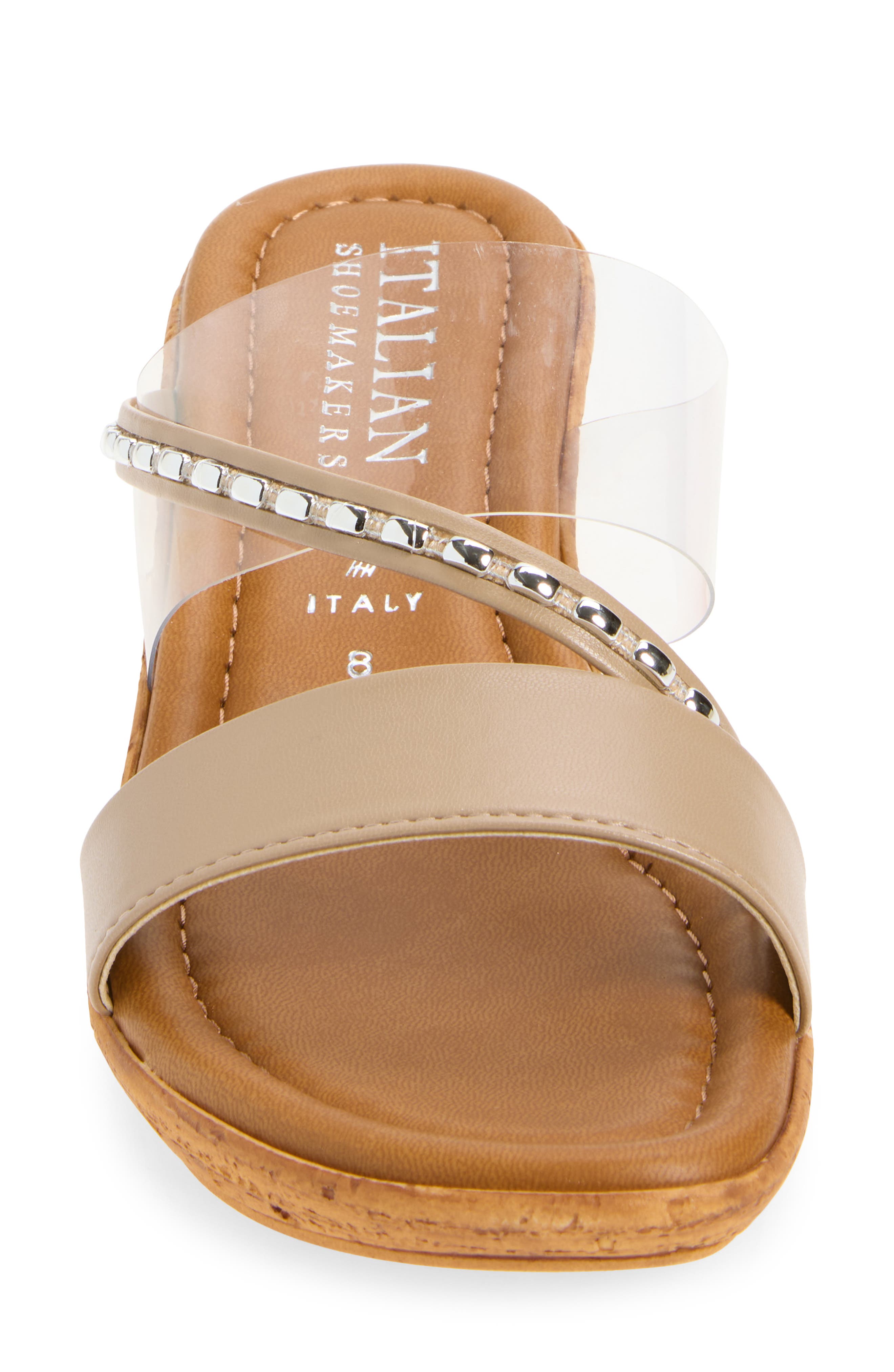 ITALIAN SHOEMAKERS Madge Wedge Sandal, Alternate, color, Taupe