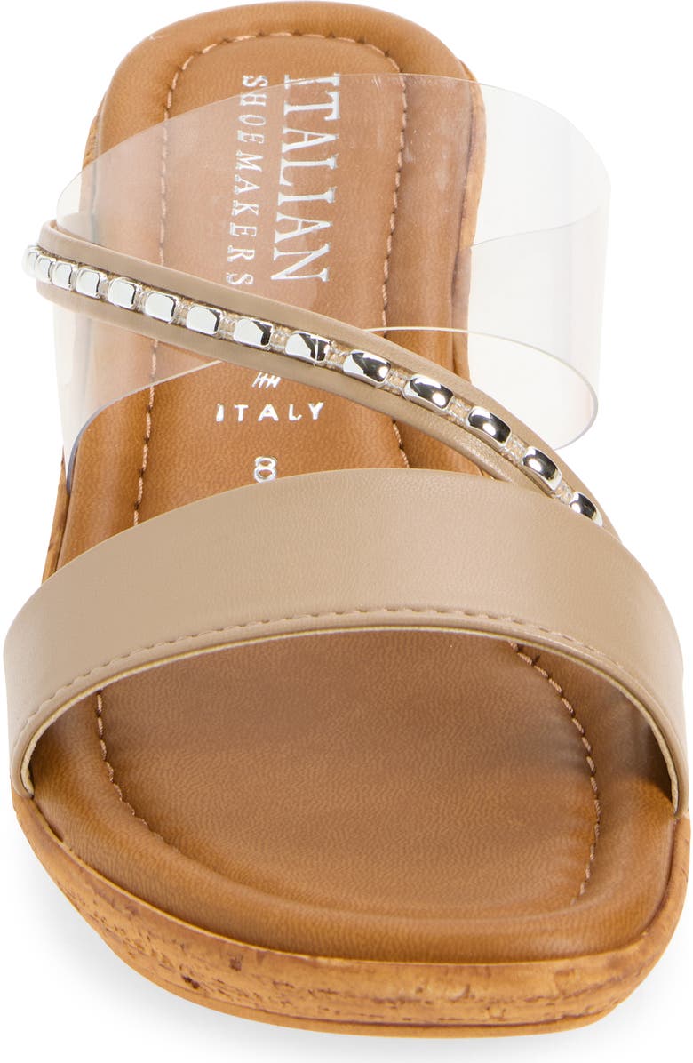 ITALIAN SHOEMAKERS Madge Wedge Sandal, Alternate, color, Taupe