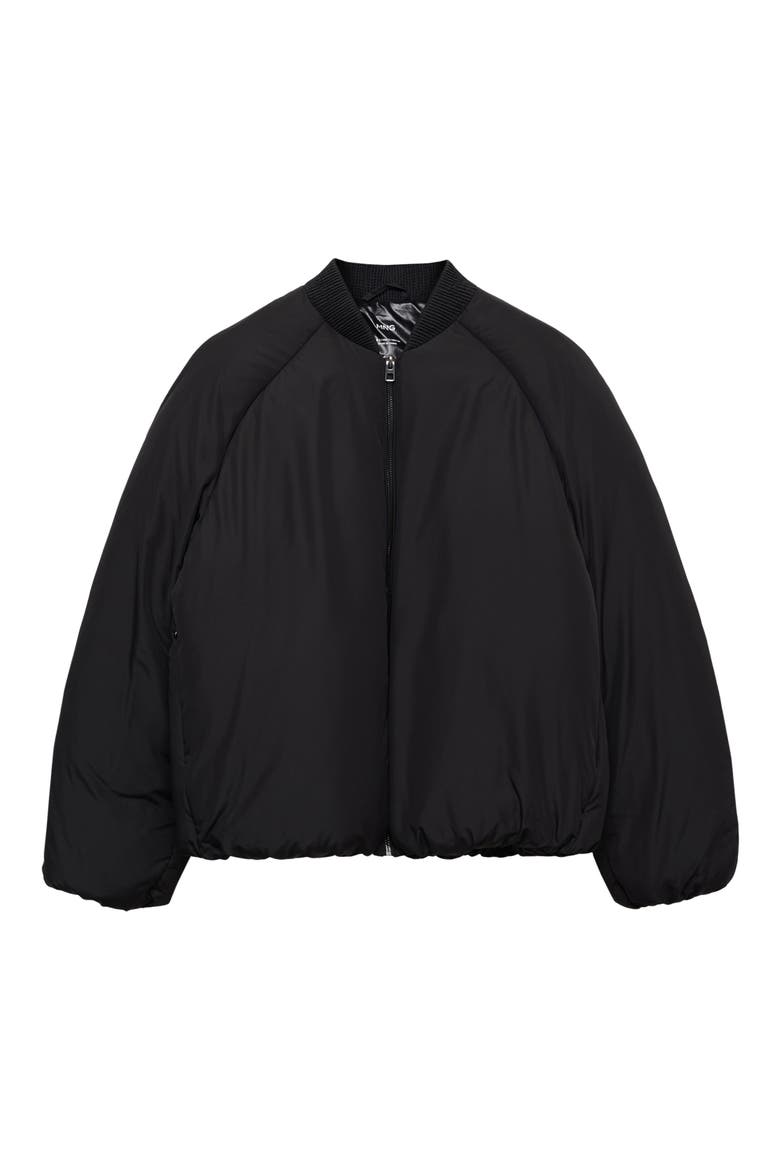 Insulated Bomber Jacket, Alternate, color, BLACK