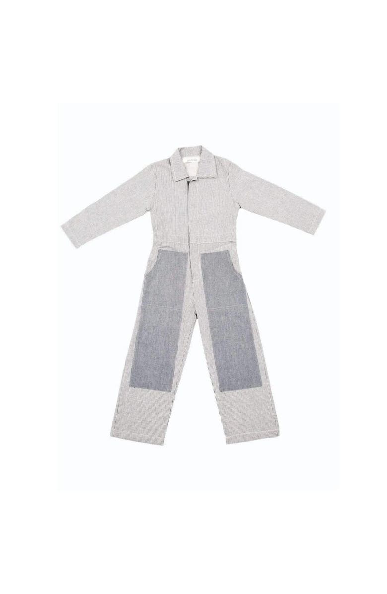 Jackalo Kids' Mac Coverall, Main, color, Engineer's Stripe