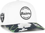 '47 Men's '47 White/Black Las Vegas Raiders Beach Side Hitch Adjustable Hat