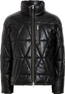 AllSaints Brockwell Quilted Leather Jacket