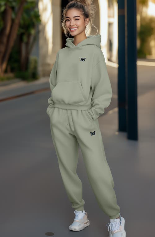 Dalix Butterfly Midweight Fleece Relaxed Sweatsuit
