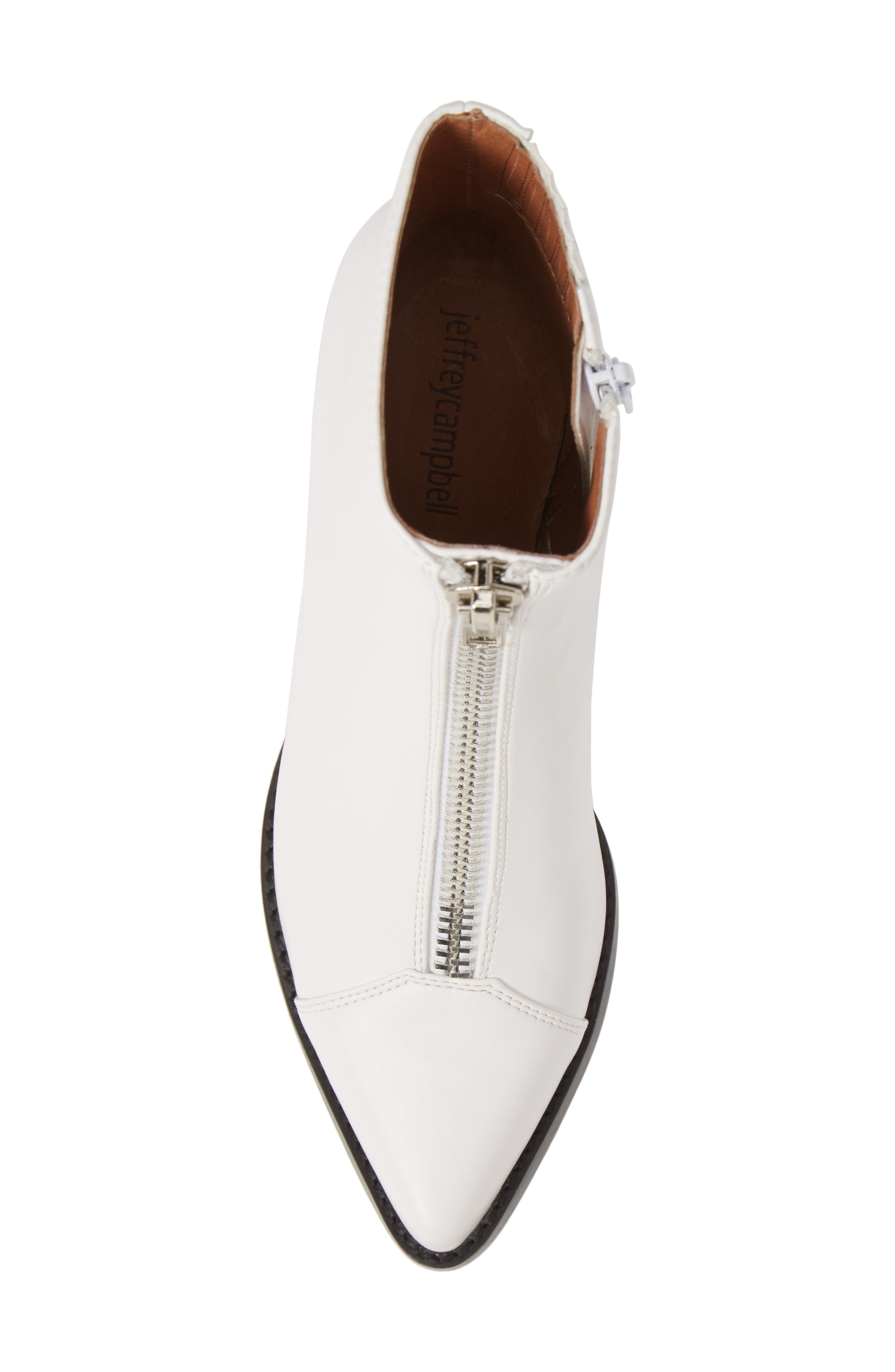 Landyn Zip Bootie, Alternate, color, WHITE