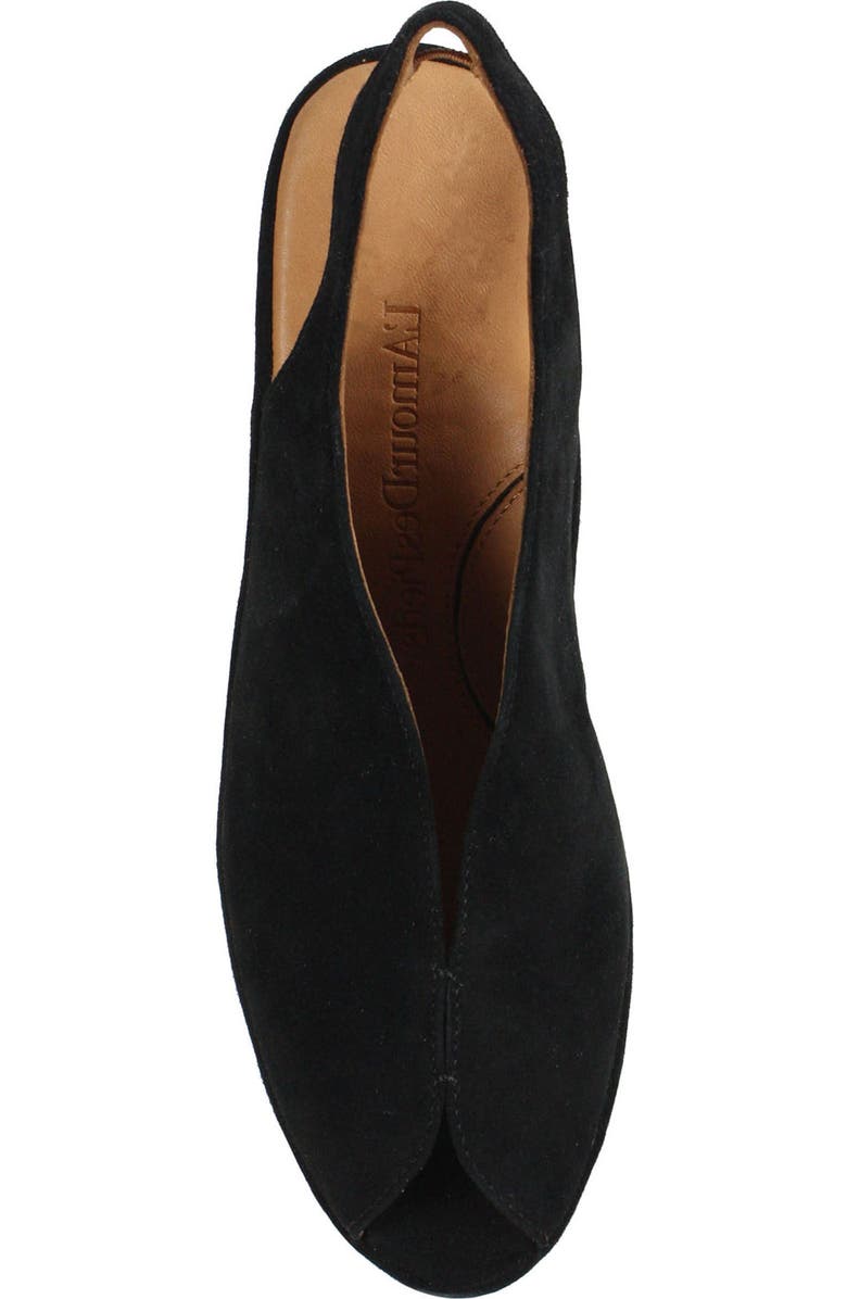 L'Amour des Pieds Odetta Slingback Wedge, Alternate, color, Black Suede