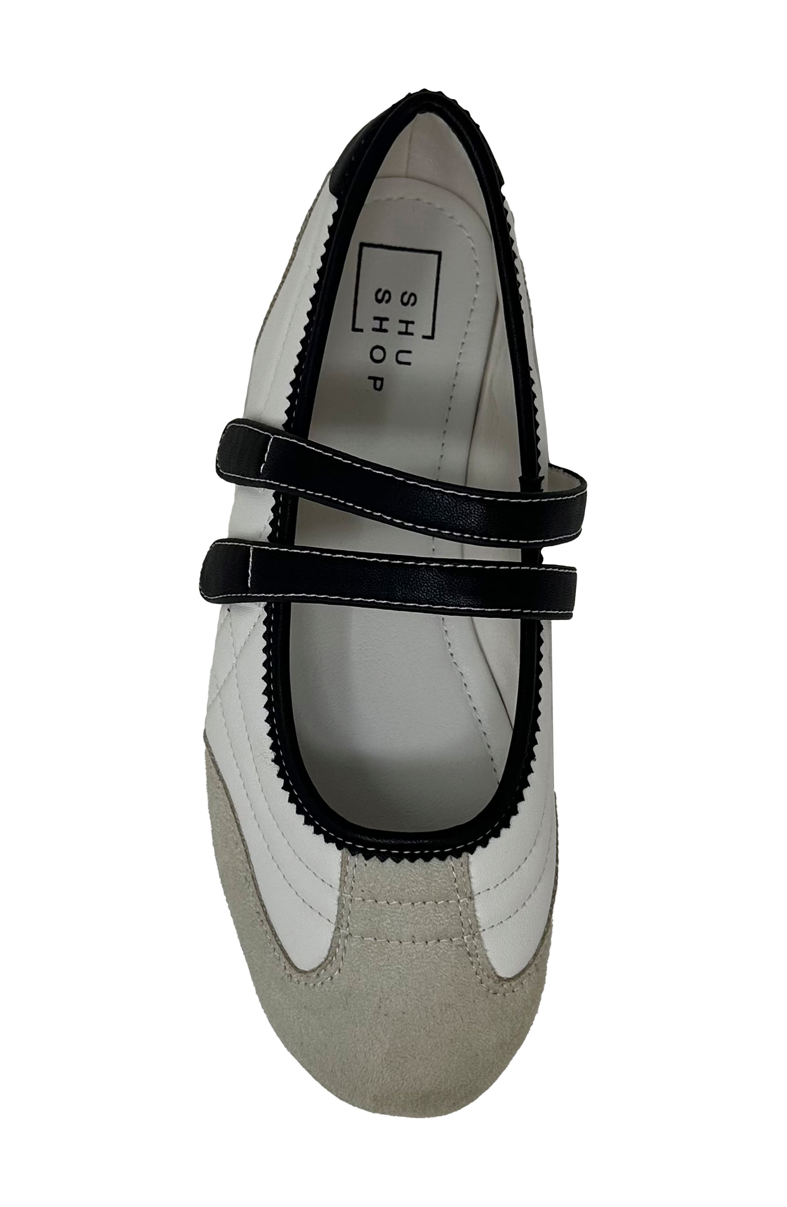 SHUSHOP Salome Flat, Alternate, color, Bone