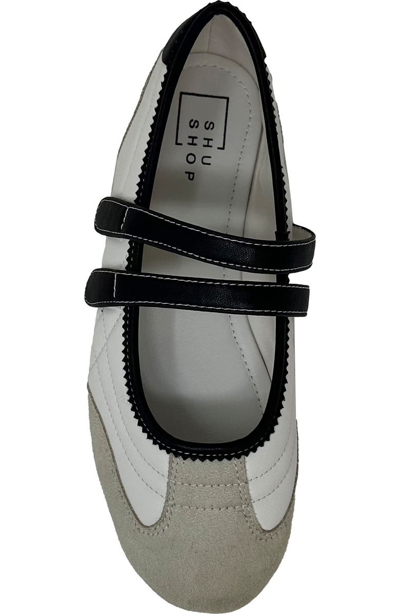 SHUSHOP Salome Flat, Alternate, color, Bone