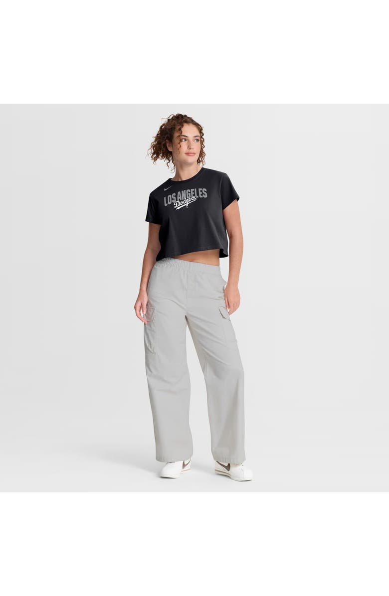 Nike Women's Nike Black Los Angeles Dodgers Mod Cropped T-Shirt, Alternate, color, Black