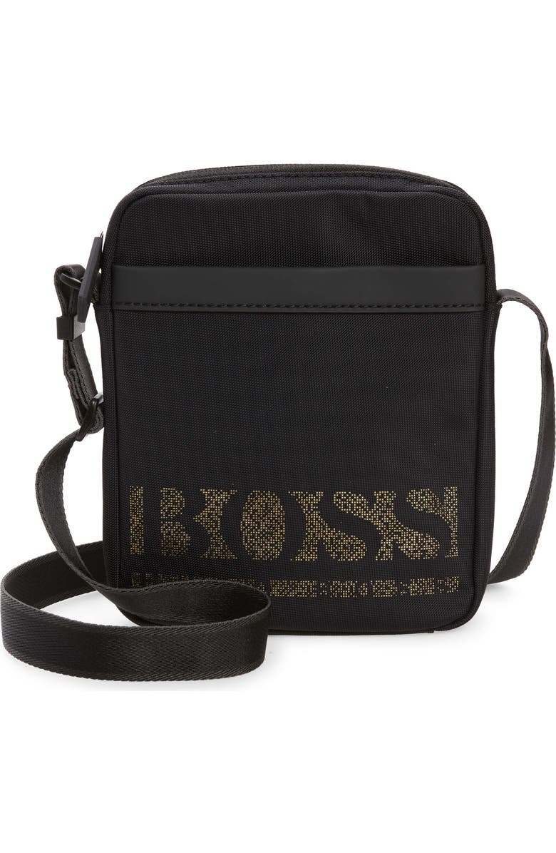 BOSS Magnified Recycled Nylon Belt Bag, Main, color,