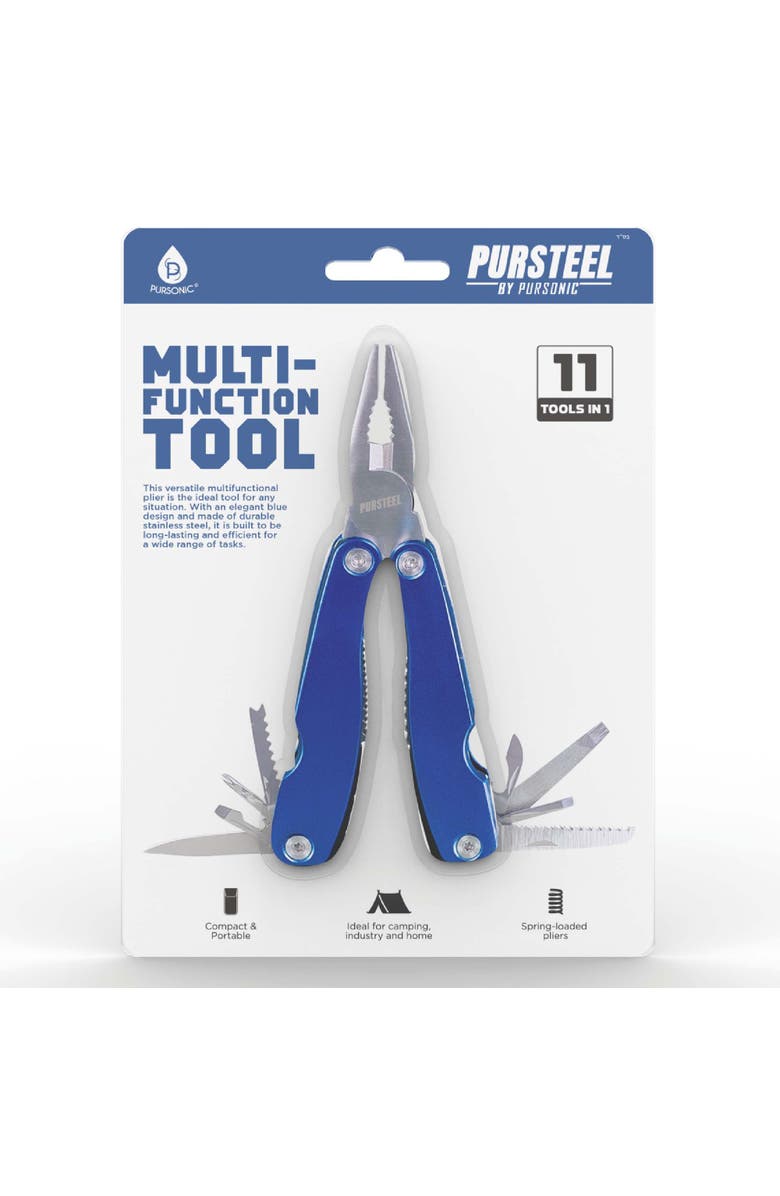 PURSONIC 11-in-1 Multifunction Tool Your Compact, All-in-One Solution for Everyday Tasks, Main, color, Blue