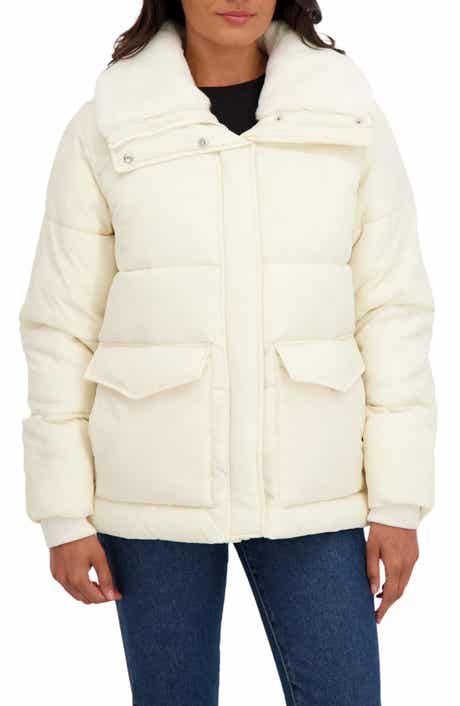 Sebby Water Resistant Faux Fur Collar Puffer Jacket
