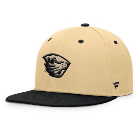 Men's Fanatics Gold/Black Oregon State Beavers Balance Fitted Hat