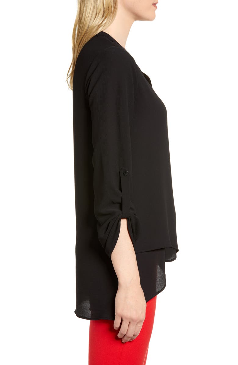 GIBSONLOOK x International Women's Day Erin Cross Front Tunic Blouse, Alternate, color, 