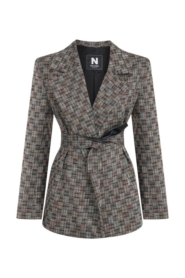 Double-Sided Belt Designed Jacket, Alternate, color, Multi-Colored