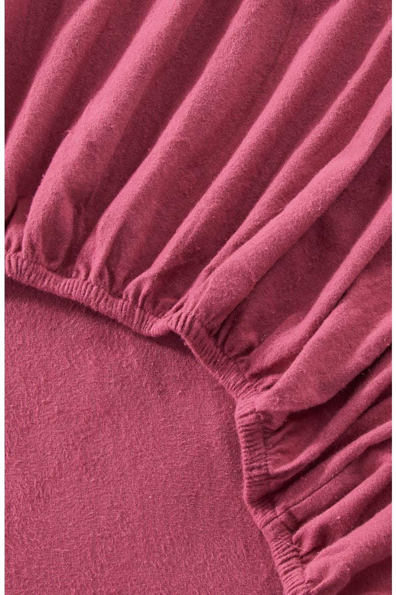 Turkish Cotton Solid Flannel Sheet Set, Alternate, color, PINK FROST