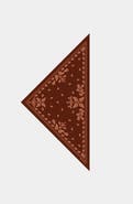 Jessie Zhao New York Scarlet Paisley Triangle Silk Scarf