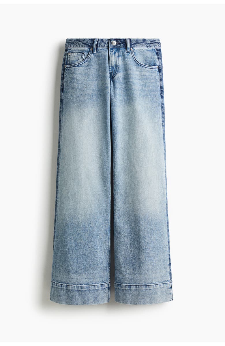 H&M Flared Regular Jeans, Main, color, Light Denim Blue