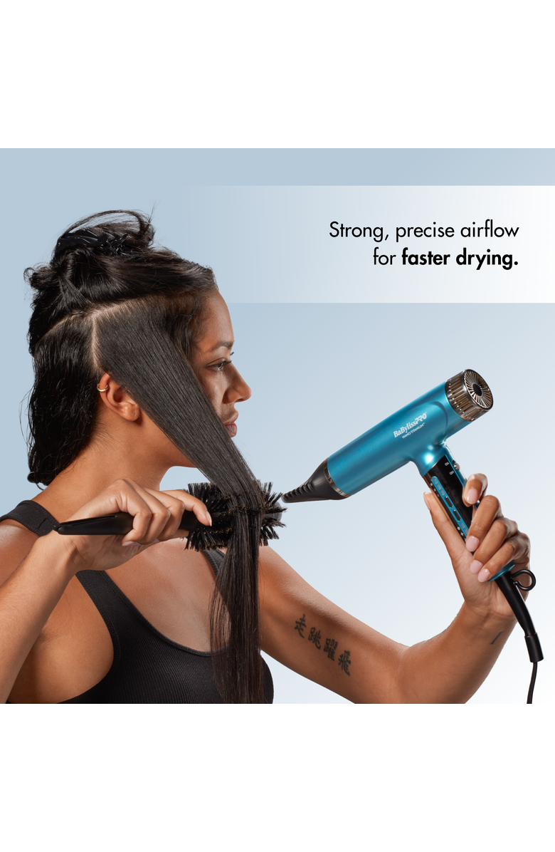 BaBylissPRO Nano Titanium Nano Light Ionic Dryer, Alternate, color, Blue